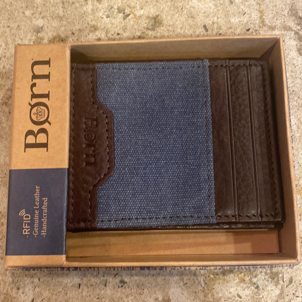 NEW BORN Canvas Card Holder Wallet